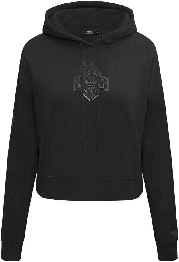imagePro Standard Womens WNBA Classic Triple Black Cropped Pullover HoodieBlack