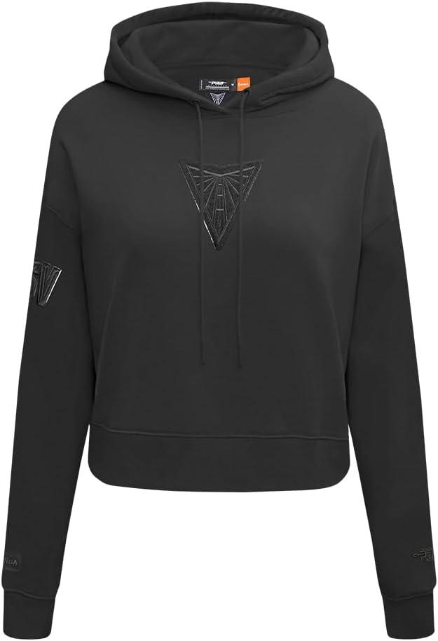 imagePro Standard Womens WNBA Classic Triple Black Cropped Pullover HoodieBlack