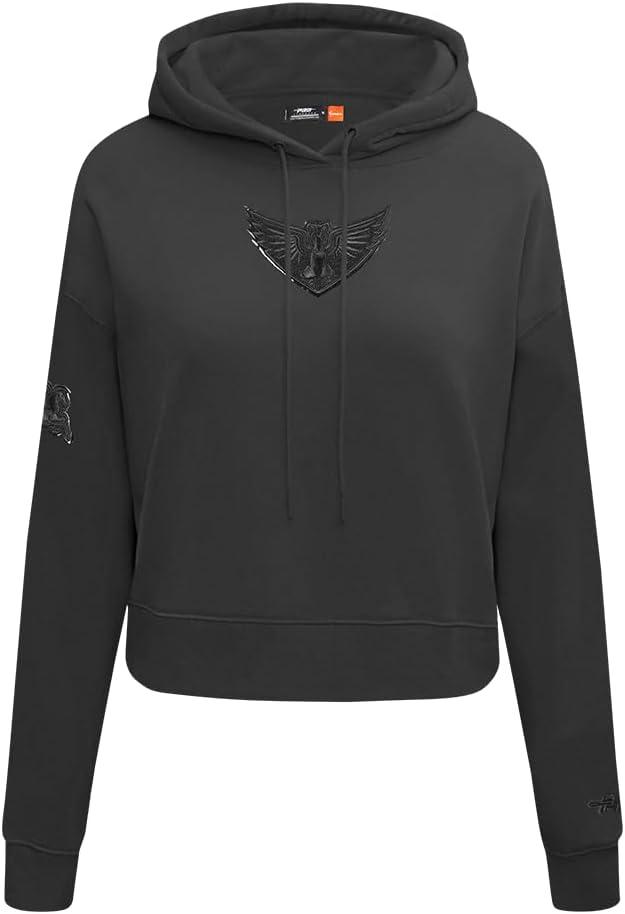imagePro Standard Womens WNBA Classic Triple Black Cropped Pullover HoodieBlack