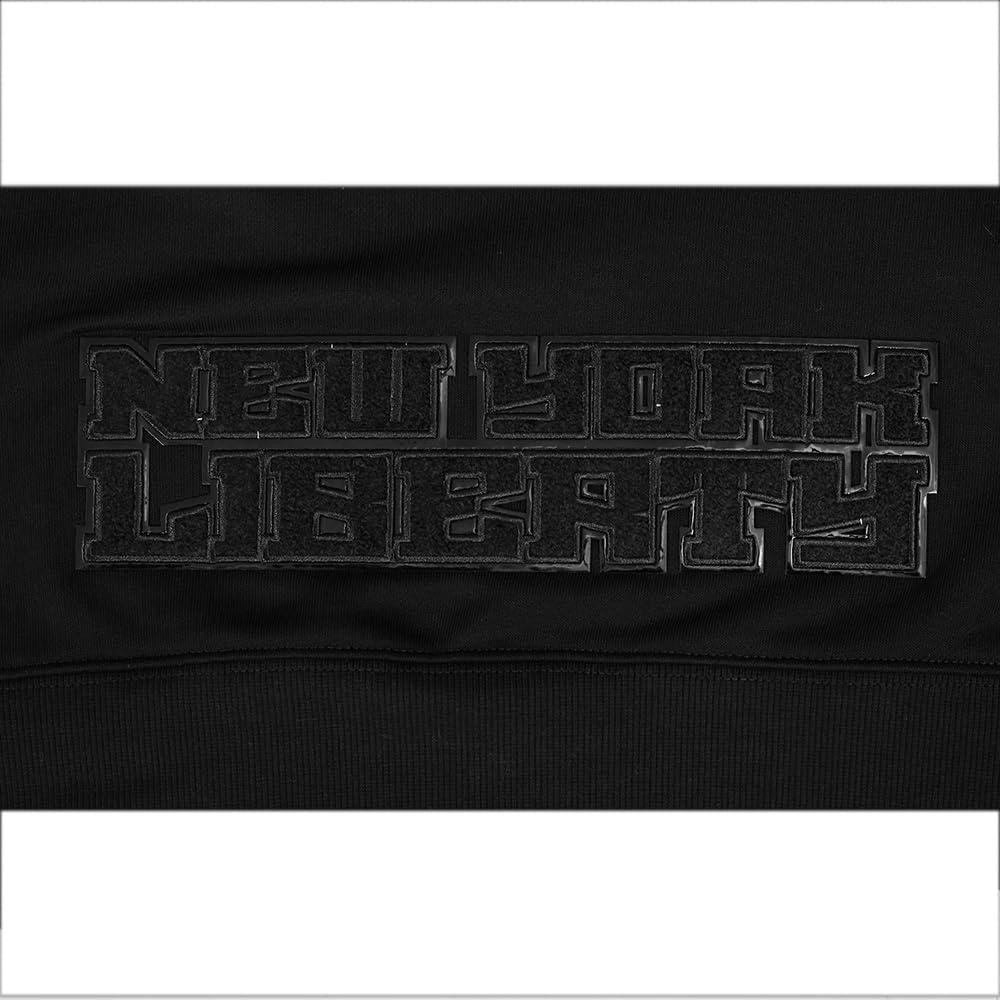 imagePro Standard Womens WNBA Classic Triple Black Cropped Pullover HoodieBlack