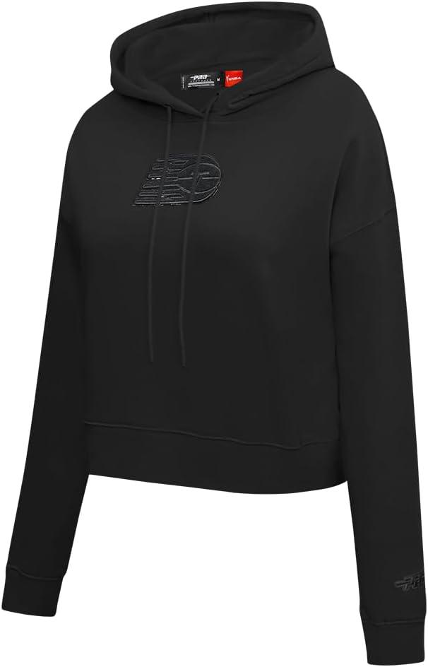 imagePro Standard Womens WNBA Classic Triple Black Cropped Pullover HoodieBlack