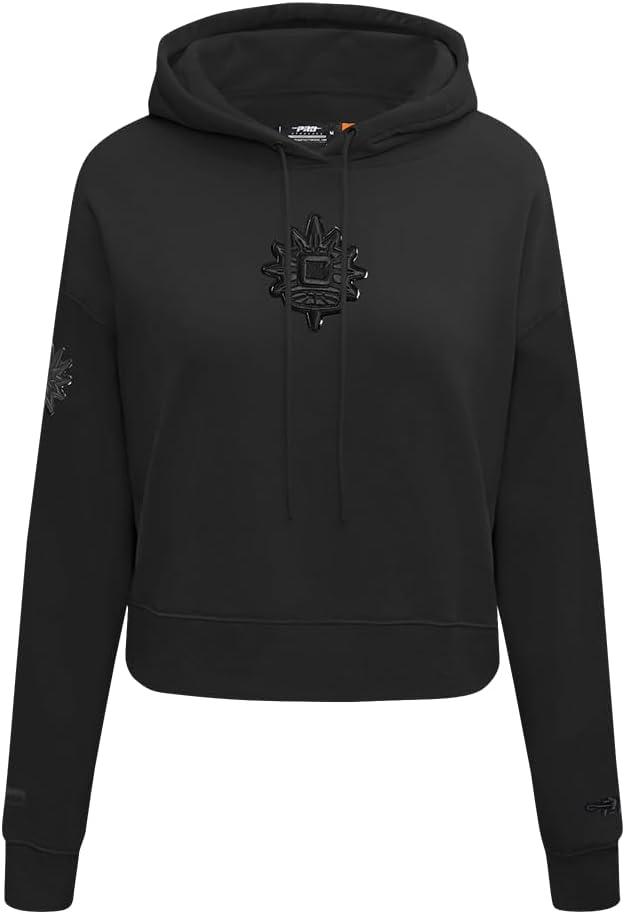 imagePro Standard Womens WNBA Classic Triple Black Cropped Pullover HoodieBlack