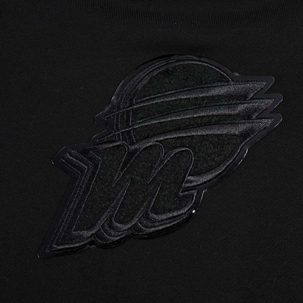 imagePro Standard Womens WNBA Classic Triple Black Cropped Pullover HoodieBlack