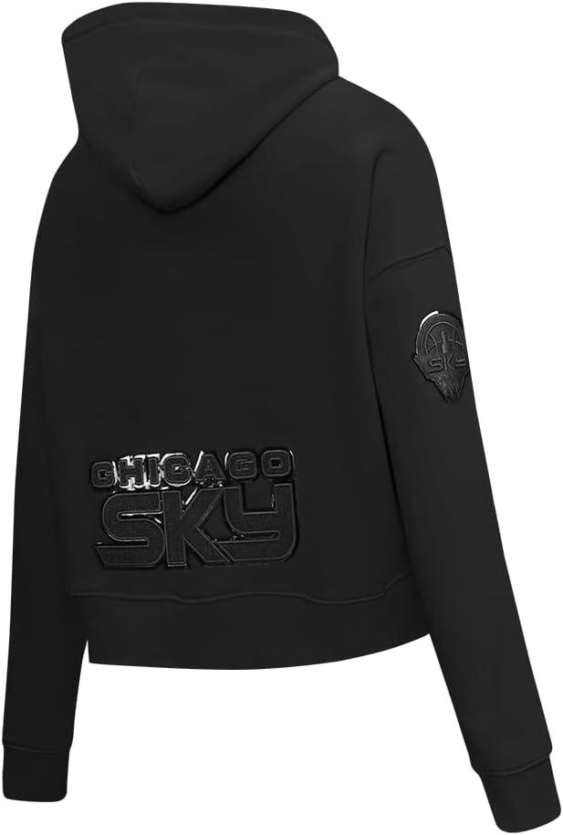 imagePro Standard Womens WNBA Classic Triple Black Cropped Pullover HoodieBlack