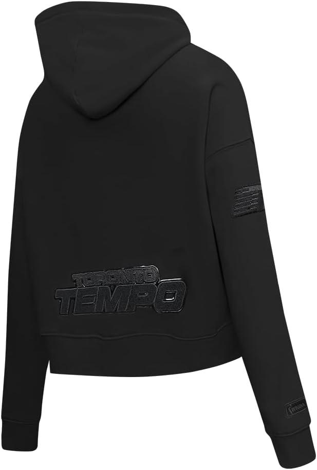 imagePro Standard Womens WNBA Classic Triple Black Cropped Pullover HoodieBlack