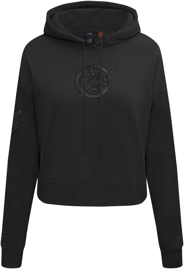 imagePro Standard Womens WNBA Classic Triple Black Cropped Pullover HoodieBlack