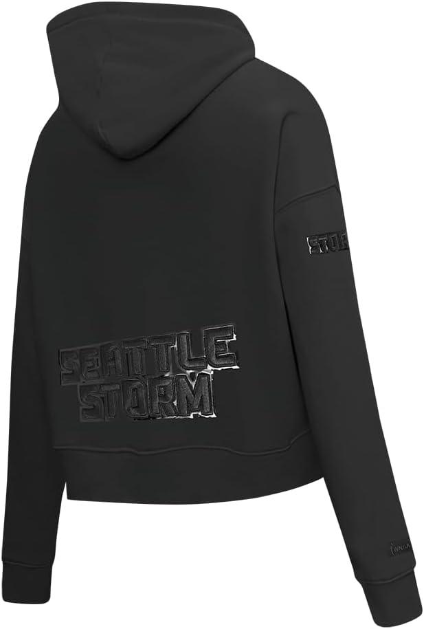 imagePro Standard Womens WNBA Classic Triple Black Cropped Pullover HoodieBlack