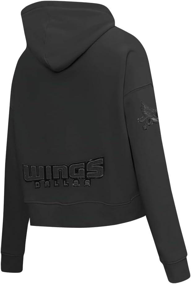 imagePro Standard Womens WNBA Classic Triple Black Cropped Pullover HoodieBlack