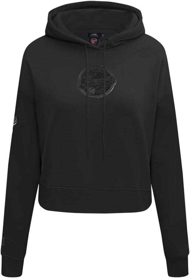 imagePro Standard Womens WNBA Classic Triple Black Cropped Pullover HoodieBlack