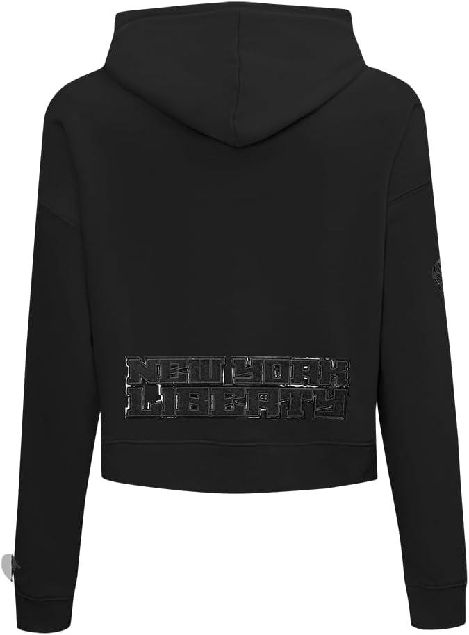 imagePro Standard Womens WNBA Classic Triple Black Cropped Pullover HoodieBlack