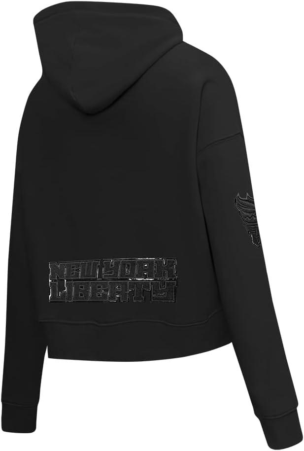 imagePro Standard Womens WNBA Classic Triple Black Cropped Pullover HoodieBlack