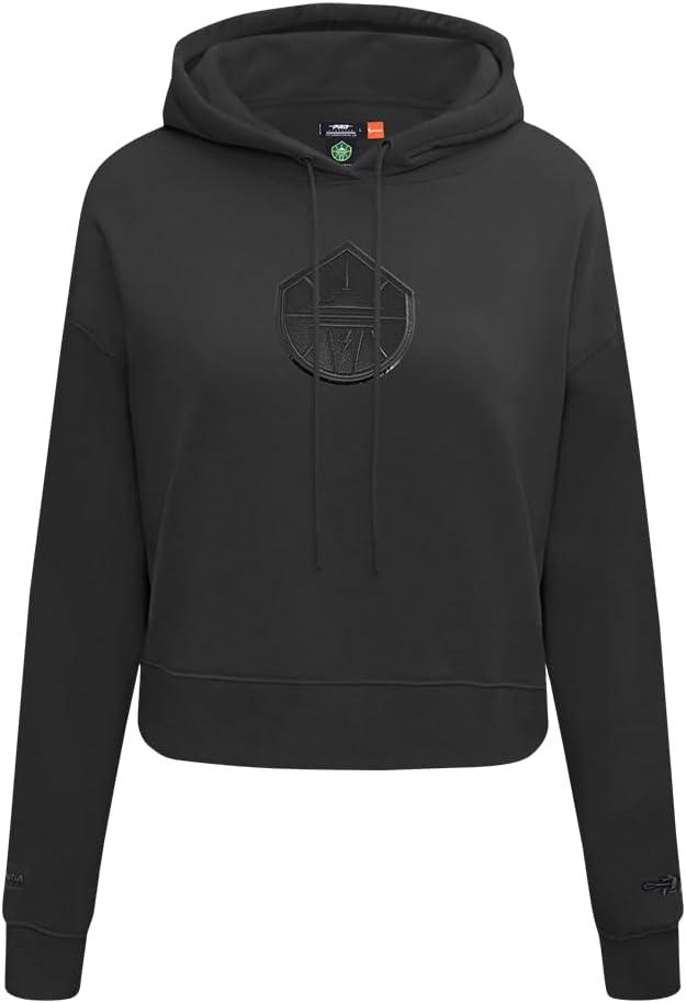 imagePro Standard Womens WNBA Classic Triple Black Cropped Pullover HoodieBlack
