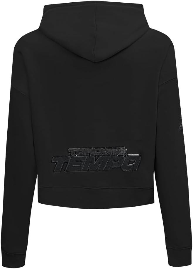 imagePro Standard Womens WNBA Classic Triple Black Cropped Pullover HoodieBlack