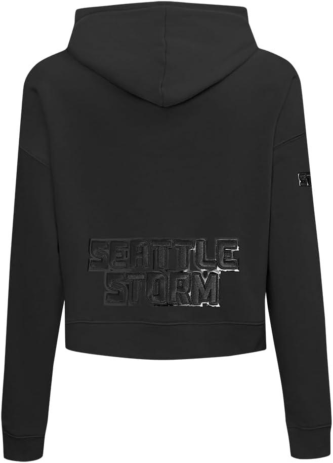 imagePro Standard Womens WNBA Classic Triple Black Cropped Pullover HoodieBlack