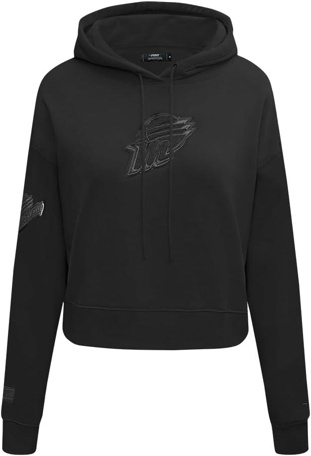 imagePro Standard Womens WNBA Classic Triple Black Cropped Pullover HoodieBlack