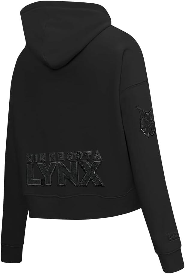 imagePro Standard Womens WNBA Classic Triple Black Cropped Pullover HoodieBlack