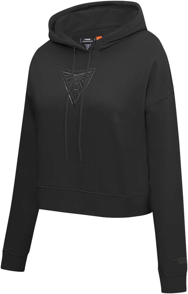 imagePro Standard Womens WNBA Classic Triple Black Cropped Pullover HoodieBlack