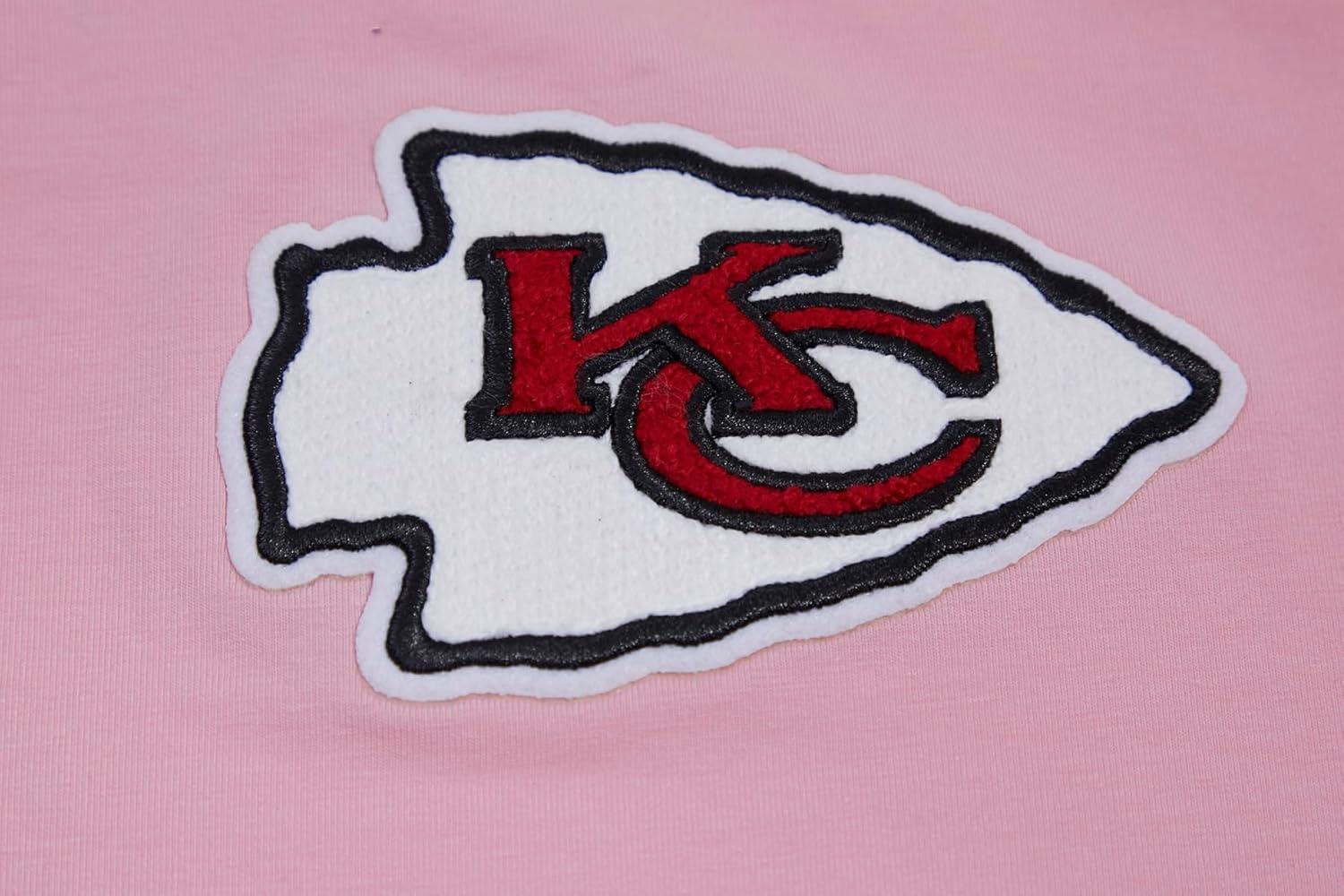 imageWomens NFL Classic Chenille Cotton Single Jersey Short Sleeve Boxy TeePink