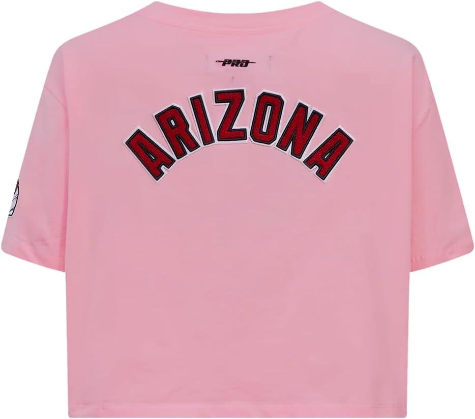 imageWomens NFL Classic Chenille Cotton Single Jersey Short Sleeve Boxy TeePink