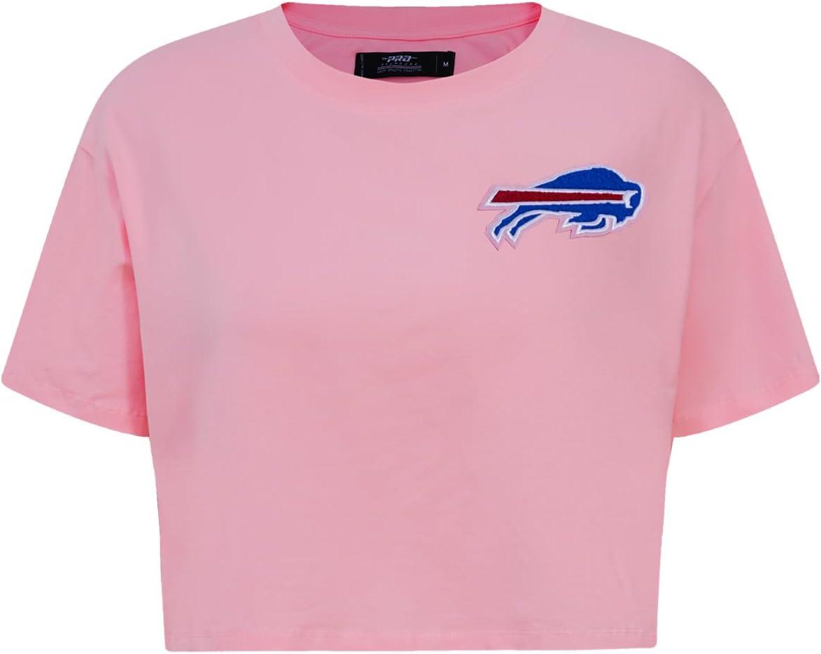 imageWomens NFL Classic Chenille Cotton Single Jersey Short Sleeve Boxy TeePink