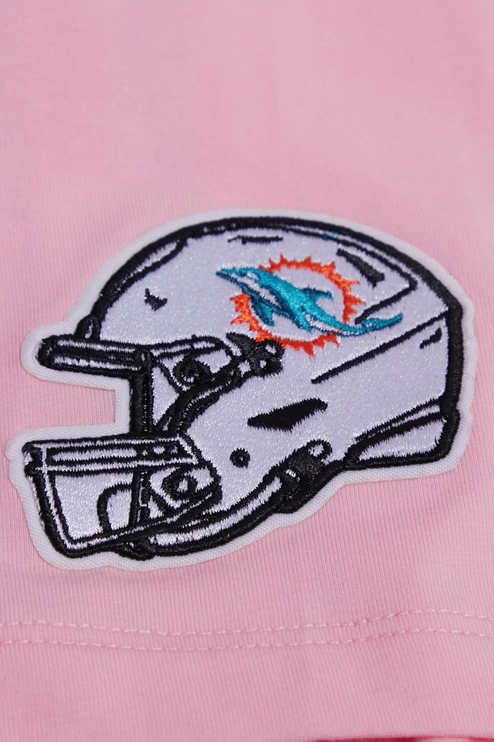 imageWomens NFL Classic Chenille Cotton Single Jersey Short Sleeve Boxy TeePink