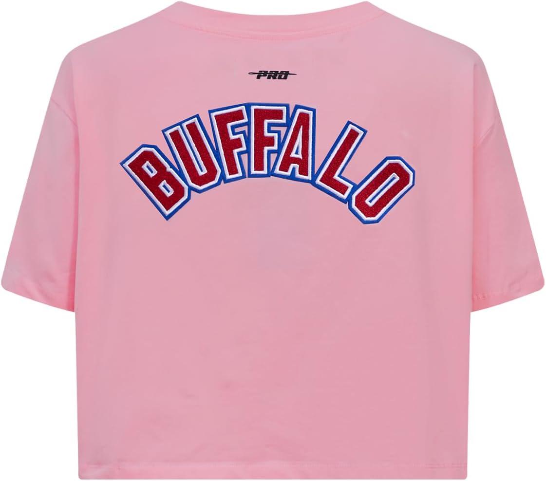 imageWomens NFL Classic Chenille Cotton Single Jersey Short Sleeve Boxy TeePink