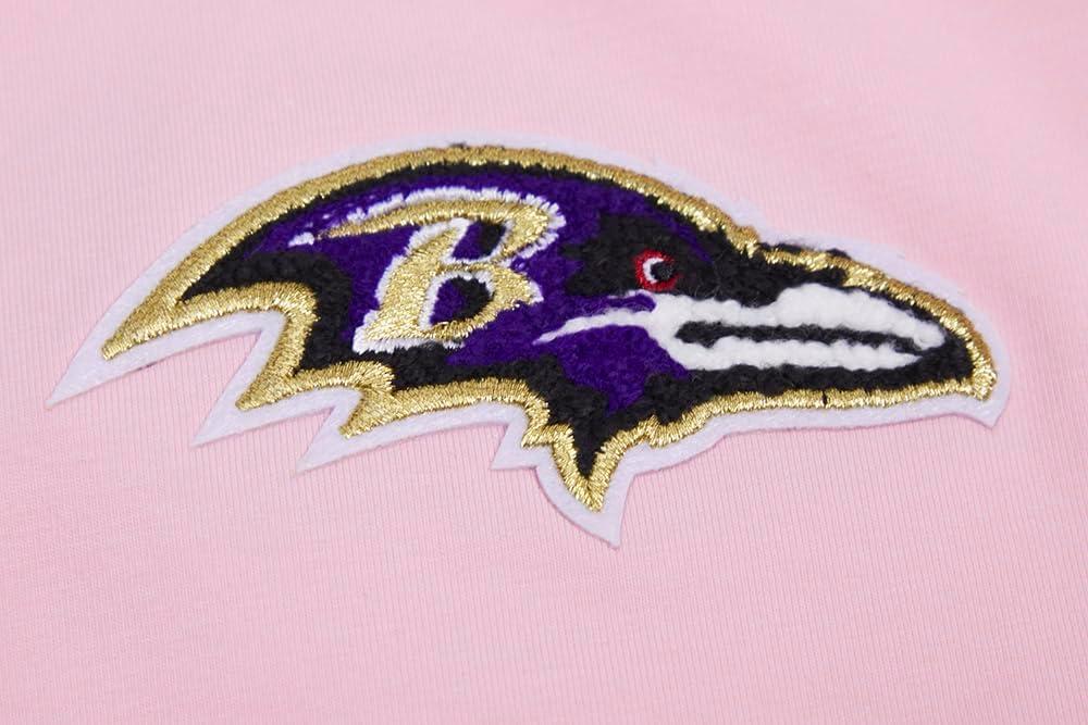 imageWomens NFL Classic Chenille Cotton Single Jersey Short Sleeve Boxy TeePink