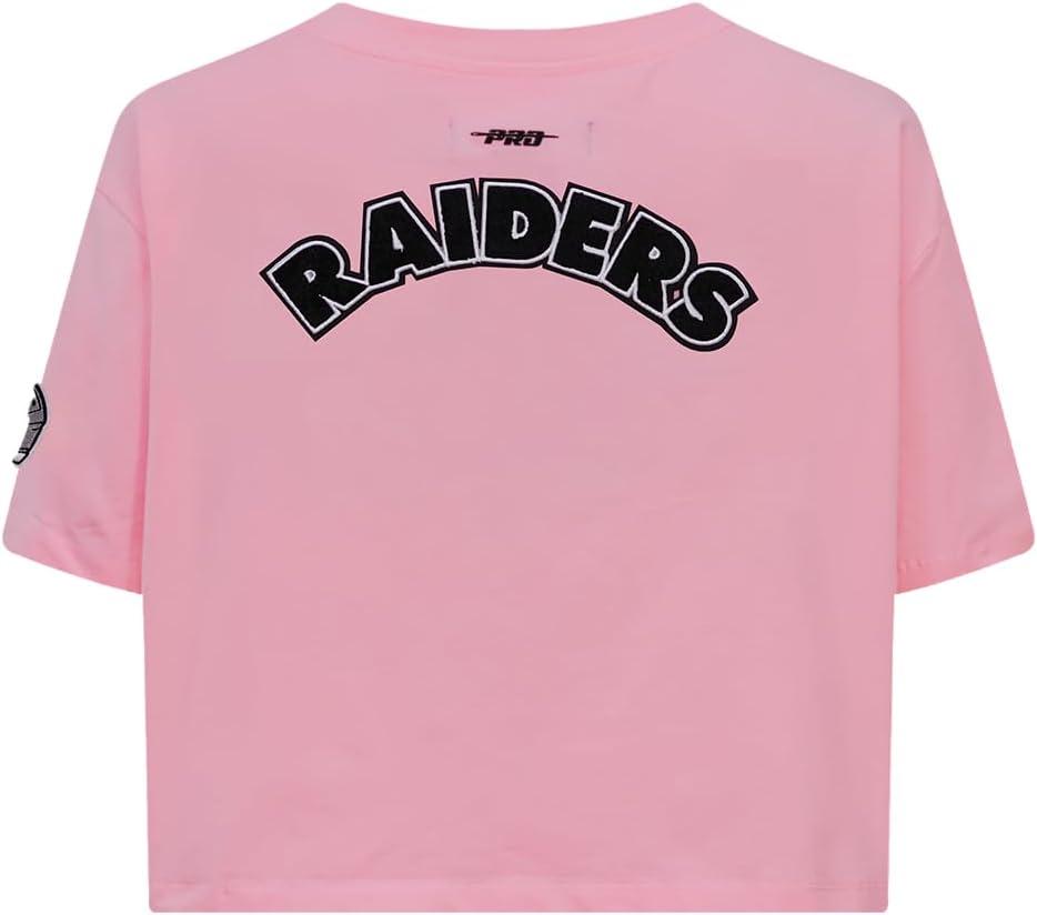 imageWomens NFL Classic Chenille Cotton Single Jersey Short Sleeve Boxy TeePink