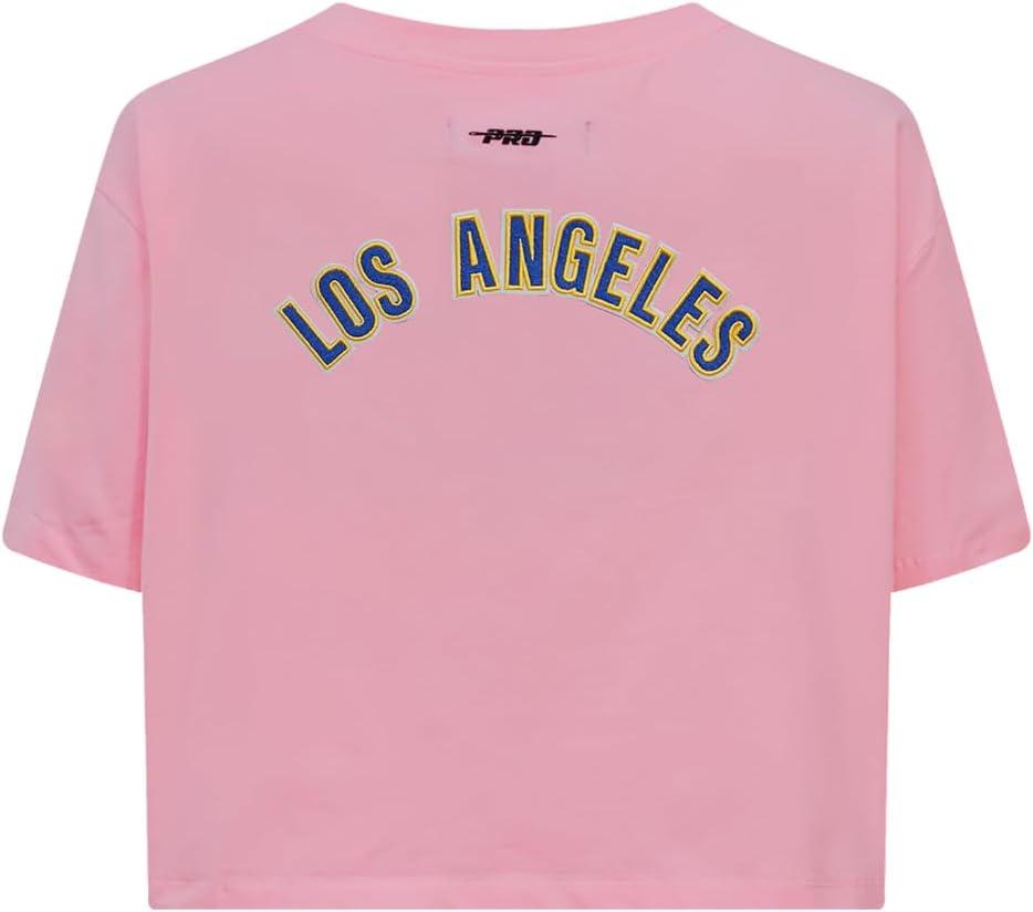 imageWomens NFL Classic Chenille Cotton Single Jersey Short Sleeve Boxy TeePink