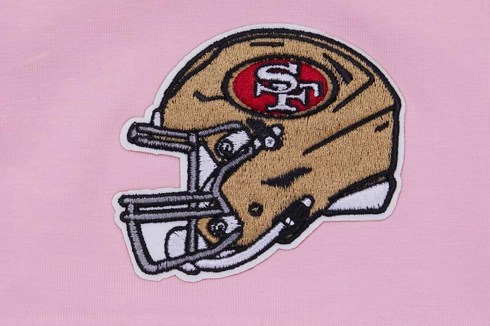 imageWomens NFL Classic Chenille Cotton Single Jersey Short Sleeve Boxy TeePink