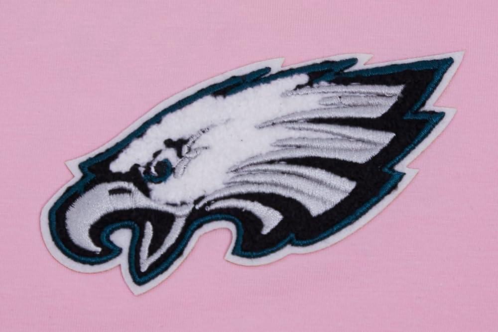 imageWomens NFL Classic Chenille Cotton Single Jersey Short Sleeve Boxy TeePink