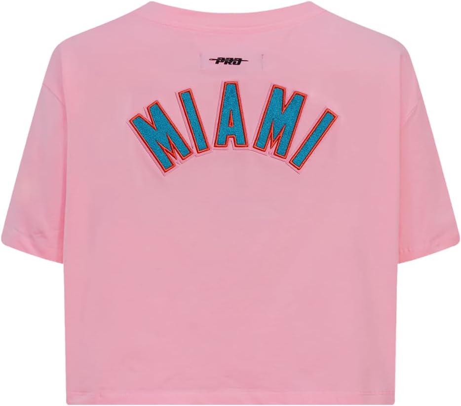 imageWomens NFL Classic Chenille Cotton Single Jersey Short Sleeve Boxy TeePink