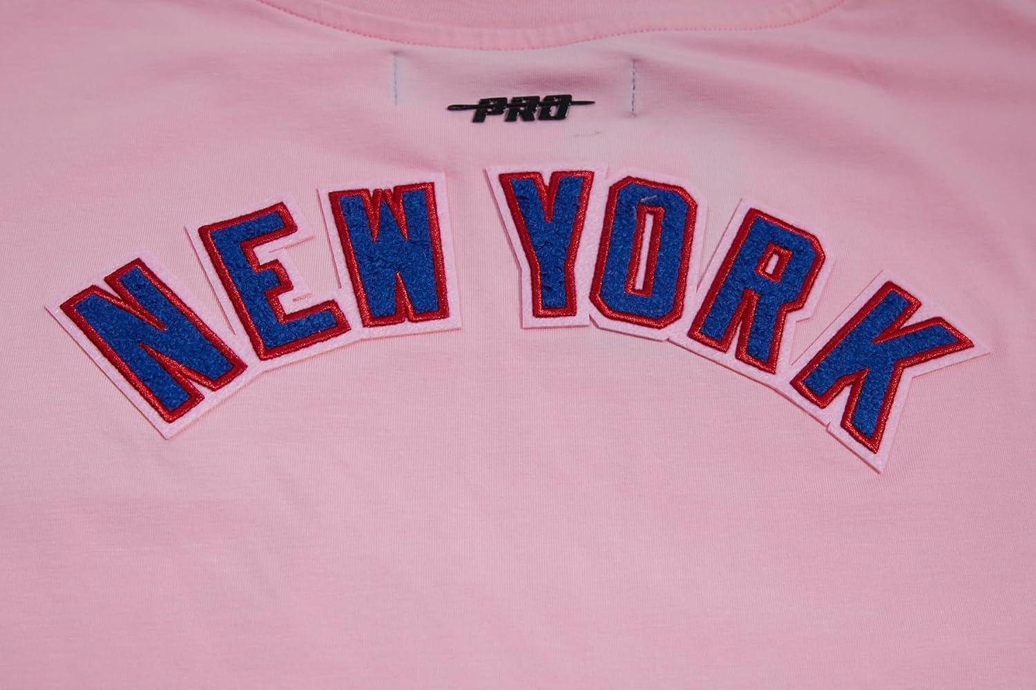 imageWomens NFL Classic Chenille Cotton Single Jersey Short Sleeve Boxy TeePink