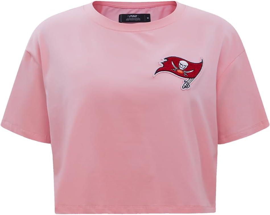 imageWomens NFL Classic Chenille Cotton Single Jersey Short Sleeve Boxy TeePink