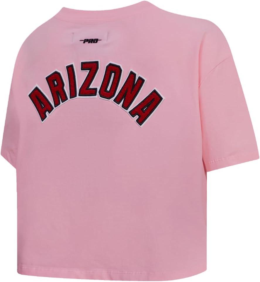 imageWomens NFL Classic Chenille Cotton Single Jersey Short Sleeve Boxy TeePink