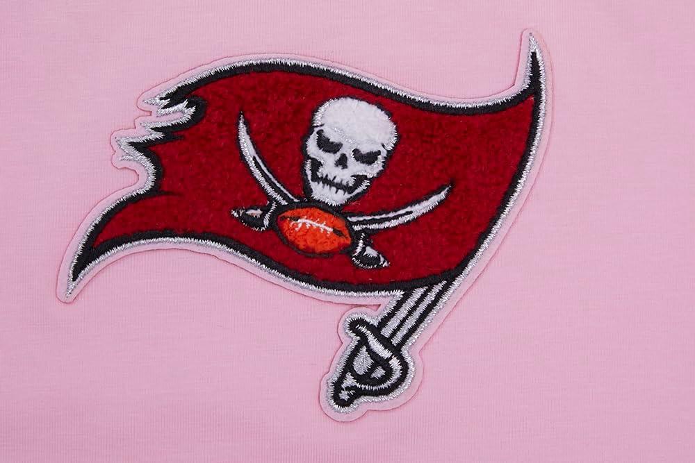 imageWomens NFL Classic Chenille Cotton Single Jersey Short Sleeve Boxy TeePink