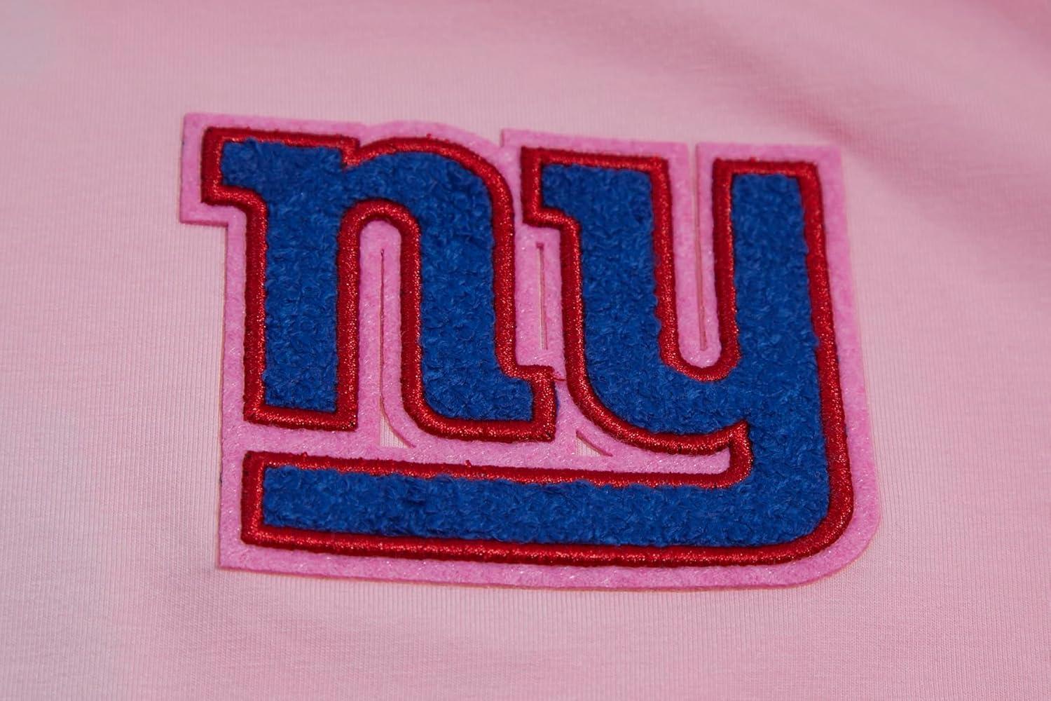 imageWomens NFL Classic Chenille Cotton Single Jersey Short Sleeve Boxy TeePink