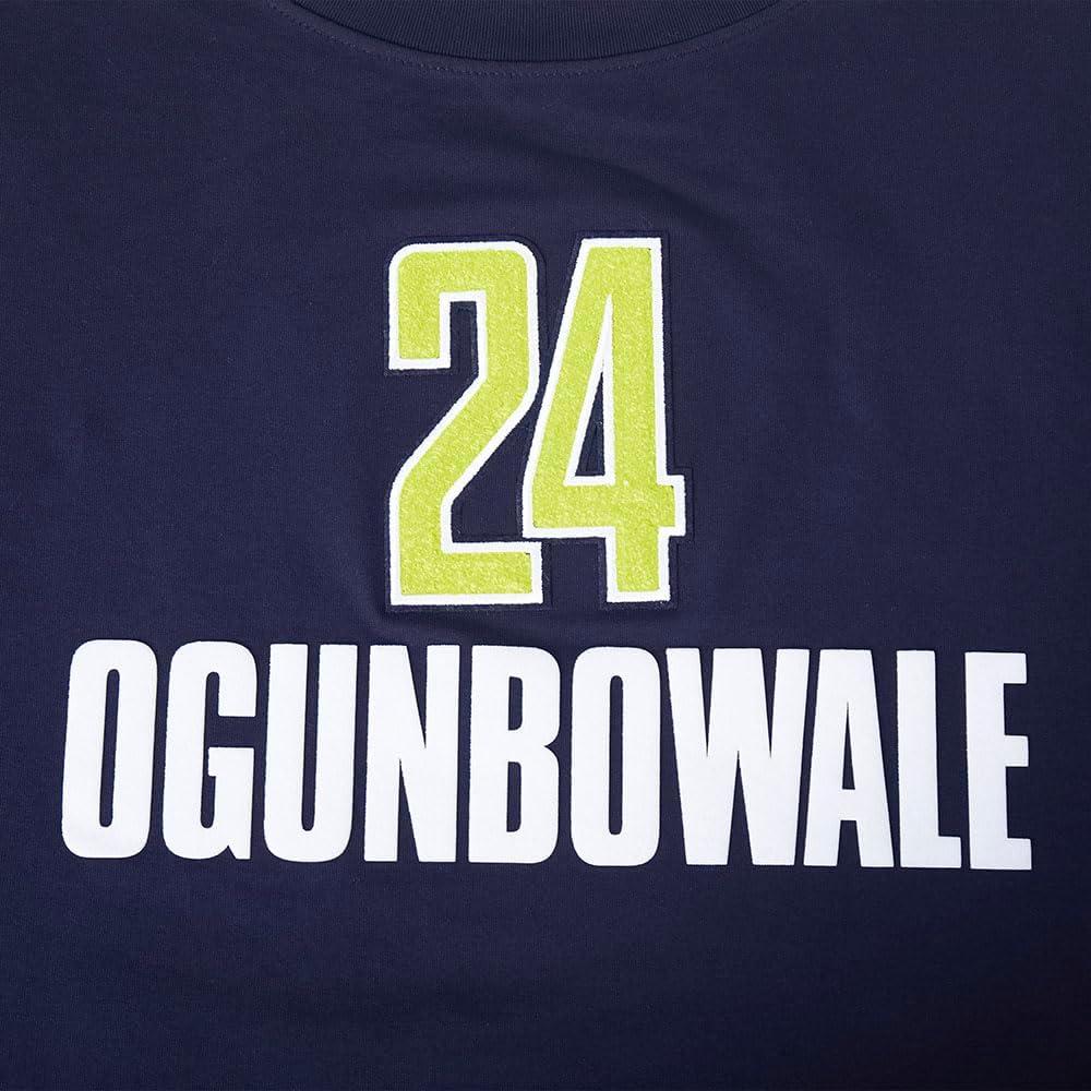 imageWomens WNBA Dallas Wings Classic Player Name and Number Cotton Short Sleeve Boxy TeeMidnight Navy