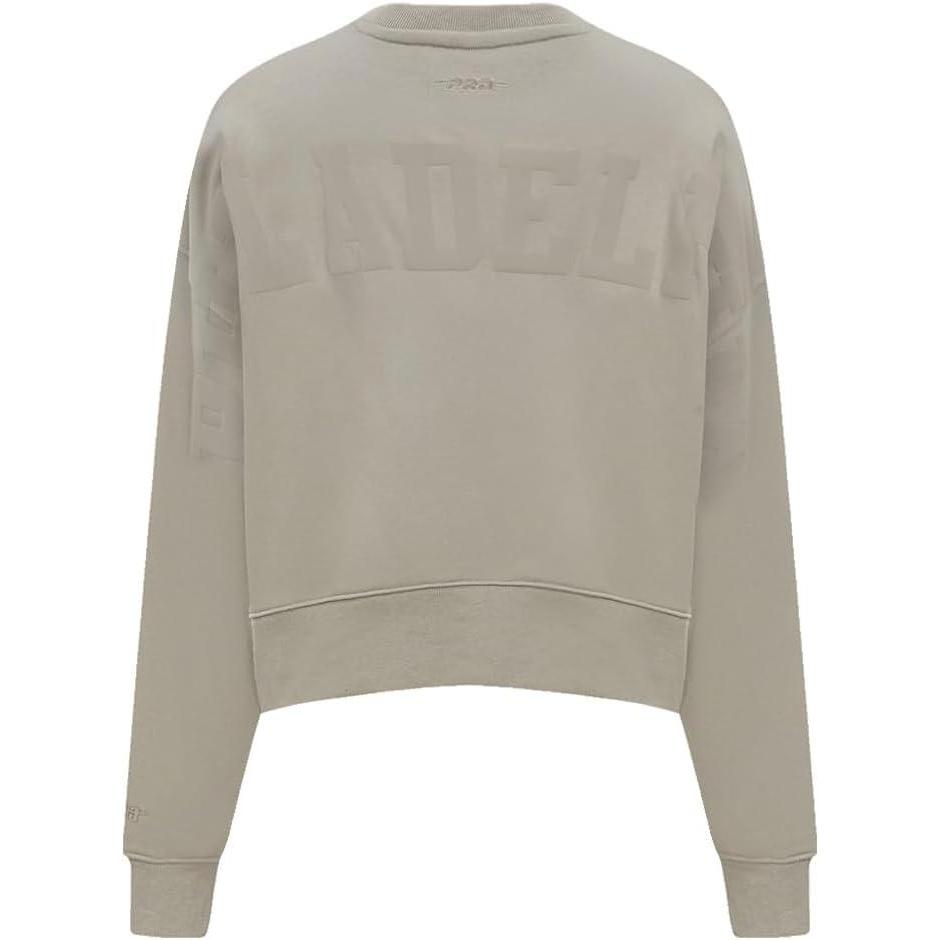 imagePRO STANDARD Womens NBA Wingspan Brushed Back French Terry Crewneck SweatshirtTaupe