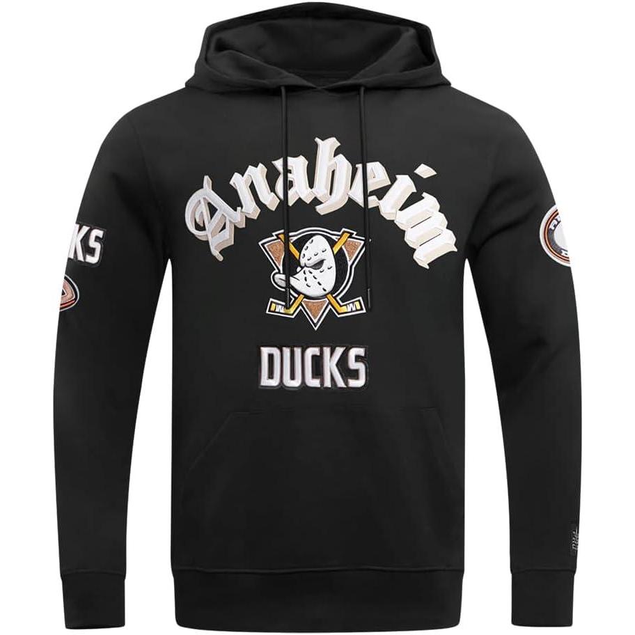 imagePro Standard Mens NHL Old English Pull Over HoodieBlack