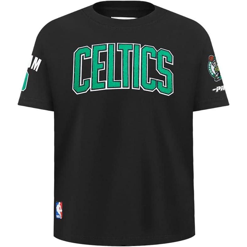 imagePro Standard NBA Boys Big Boys NBA Boston Celtics Classic Player Cotton Short Sleeve TeeBlack