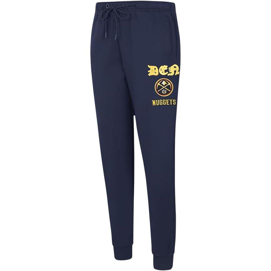 imagePro Standard NBA Womens Womens NBA Old English Brushed Back French Terry SweatpantMidnight Navy