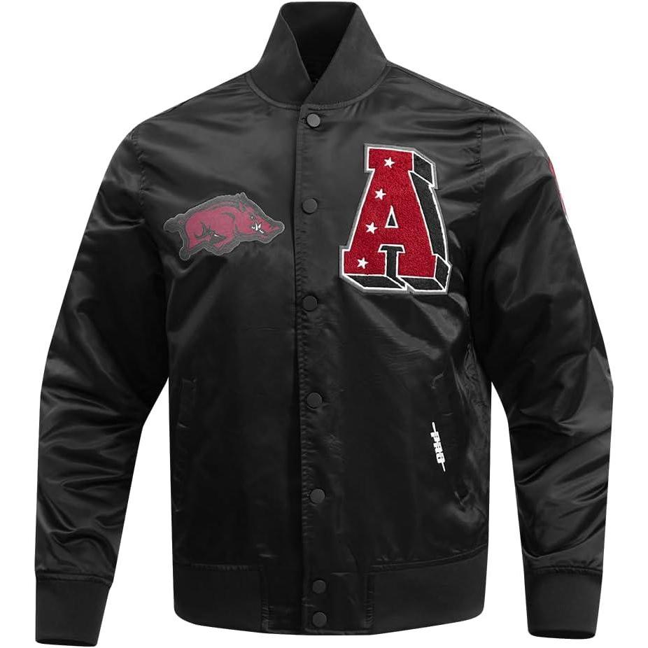 imagePro Standard NCAA mens Mens College Classic Chenille Satin JacketBlack