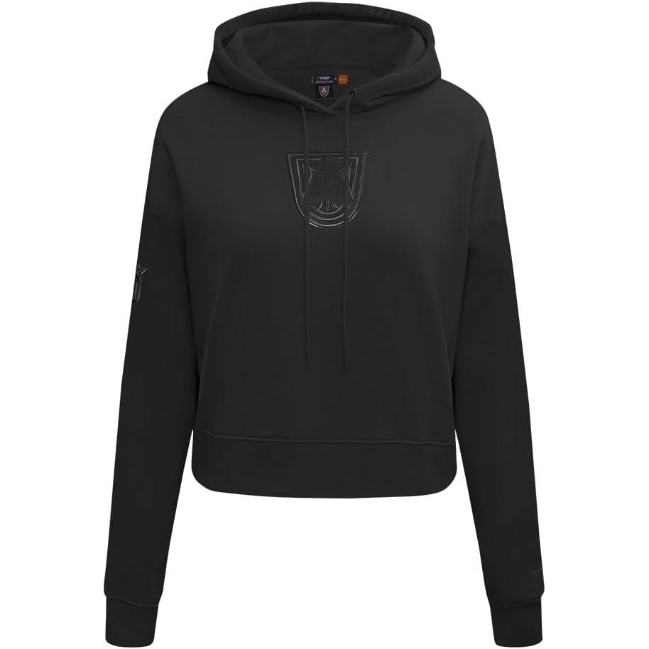 imagePro Standard Womens WNBA Classic Triple Black Cropped Pullover HoodieBlack