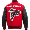Pro Standard Mens NFL Mash Up Varsity Jacket(Red)