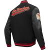 Pro Standard Mens NFL Script Tail Varsity Jacket(Black)