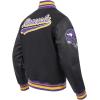 Pro Standard Mens NFL Script Tail Varsity Jacket(Black/Purple)