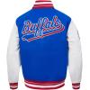 Pro Standard Mens NFL Script Tail Varsity Jacket(Blue)