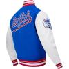 Pro Standard Mens NFL Script Tail Varsity Jacket(Blue)