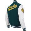 Pro Standard Mens NFL Script Tail Varsity Jacket(Green)